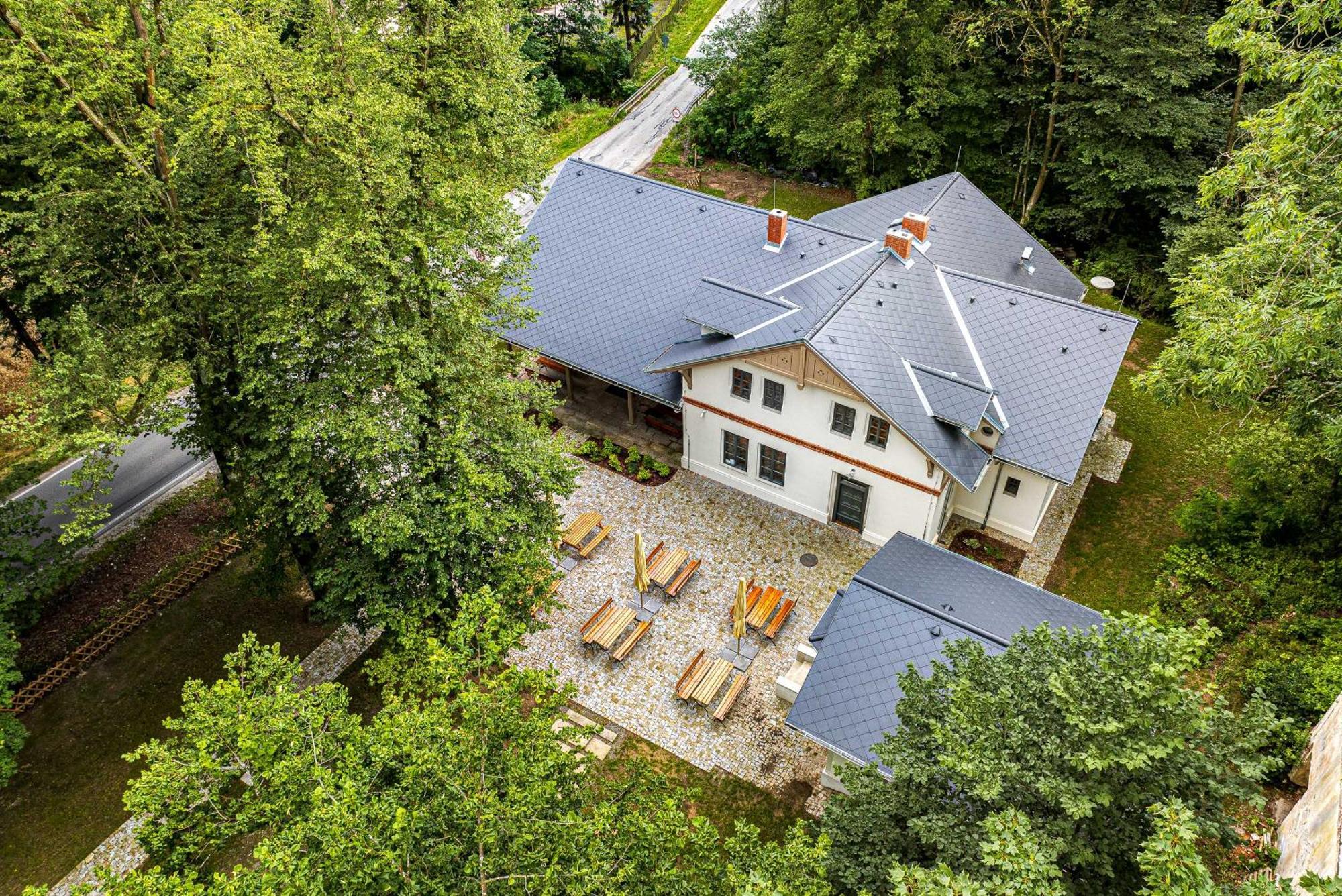 Vyletni Restaurace Rudolfov Hotel ยินดริคูฟราเดตส์ ภายนอก รูปภาพ